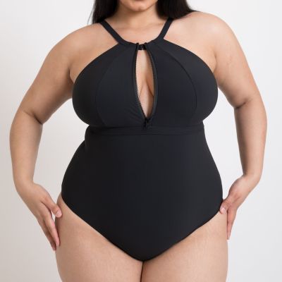 Curvy Kate Zip Tide NW Multiway -uimapuku Black Kaaritueton kokouimapuku E-L-kupille. S/36-38 - 2XL/52-54 CS-035606-BLK