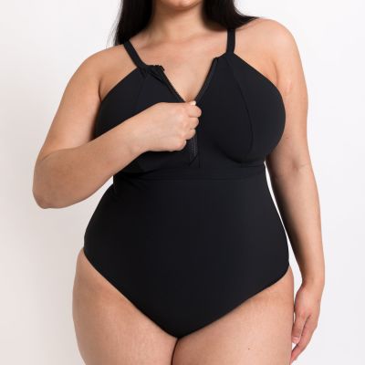 Curvy Kate Zip Tide NW Multiway -uimapuku Black Kaaritueton kokouimapuku E-L-kupille. S/36-38 - 2XL/52-54 CS-035606-BLK