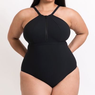 Curvy Kate Zip Tide NW Multiway -uimapuku Black Kaaritueton kokouimapuku E-L-kupille. S/36-38 - 2XL/52-54 CS-035606-BLK