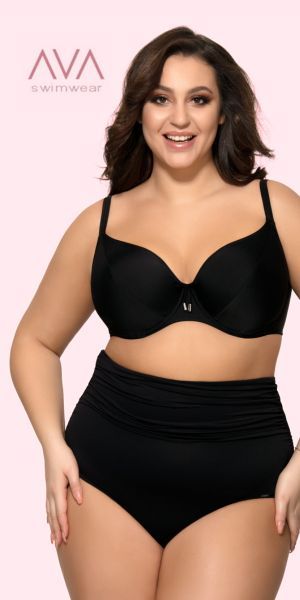 Avan monipuolinen rintaliivivalikoima, kuvassa Basic Black -sarjan bikinisetti