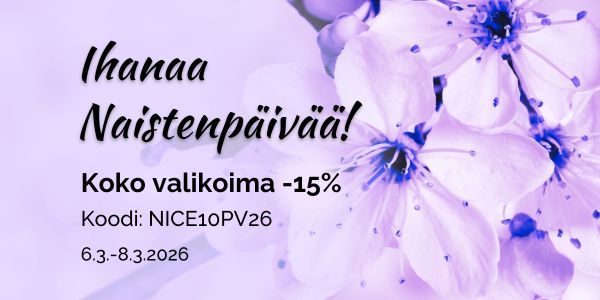 Ihanaa naistenpäivää! Koko valikoima -15%