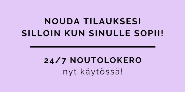 Nouda tilauksesi silloin kuin sinulle sopii! Noutolokero 24/7 nyt käytössä!