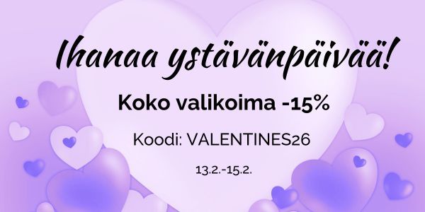 Ihanaa Ystävänpäivää! Koko valikoima -15%